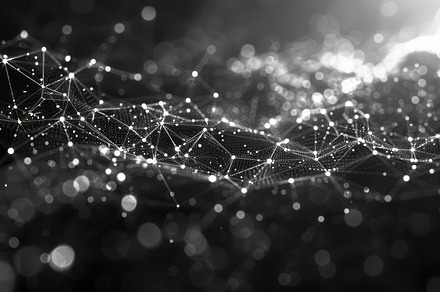 Interconnected Dots and Lines Network, a Background Photo by ImageMir