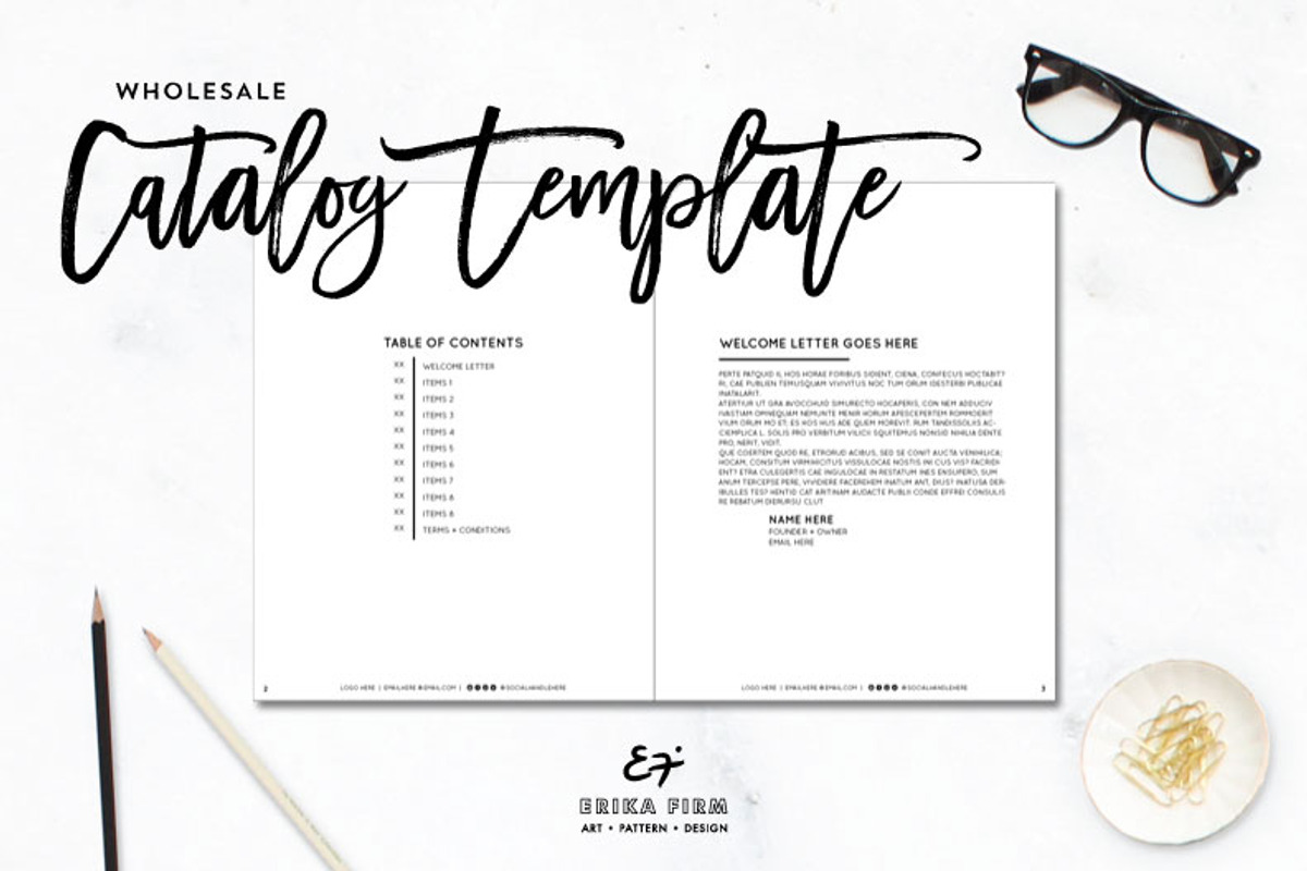 4.25 x 5.5 ID Catalog Template, a Magazine Template by Erika Firm (Photo 1 of 5)