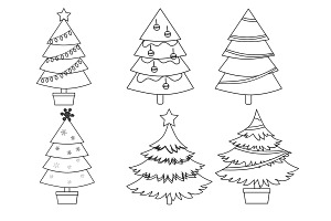 Christmas Trees Set 2