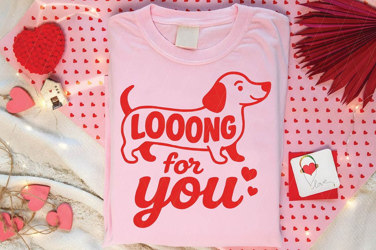 Valentine Dachshund Dog PNG, an Illustration by DreamPrint404 (Photo 5 of 8)