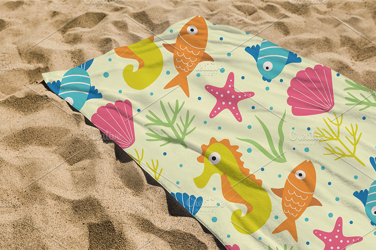 Beach Summer 10 Seamless Patterns, a Pattern Graphic by Yasmine Patterns (Photo 7 of 8)