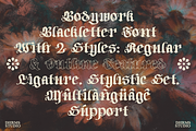 Bodywork - Modern Blackletter, a Blackletter Font by Dharmas Foundry (Thumbnail 3 of 15)
