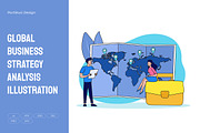 Global Business Strategy Analysis, a Person Illustration by Partikusi Design (Thumbnail 1 of 3)