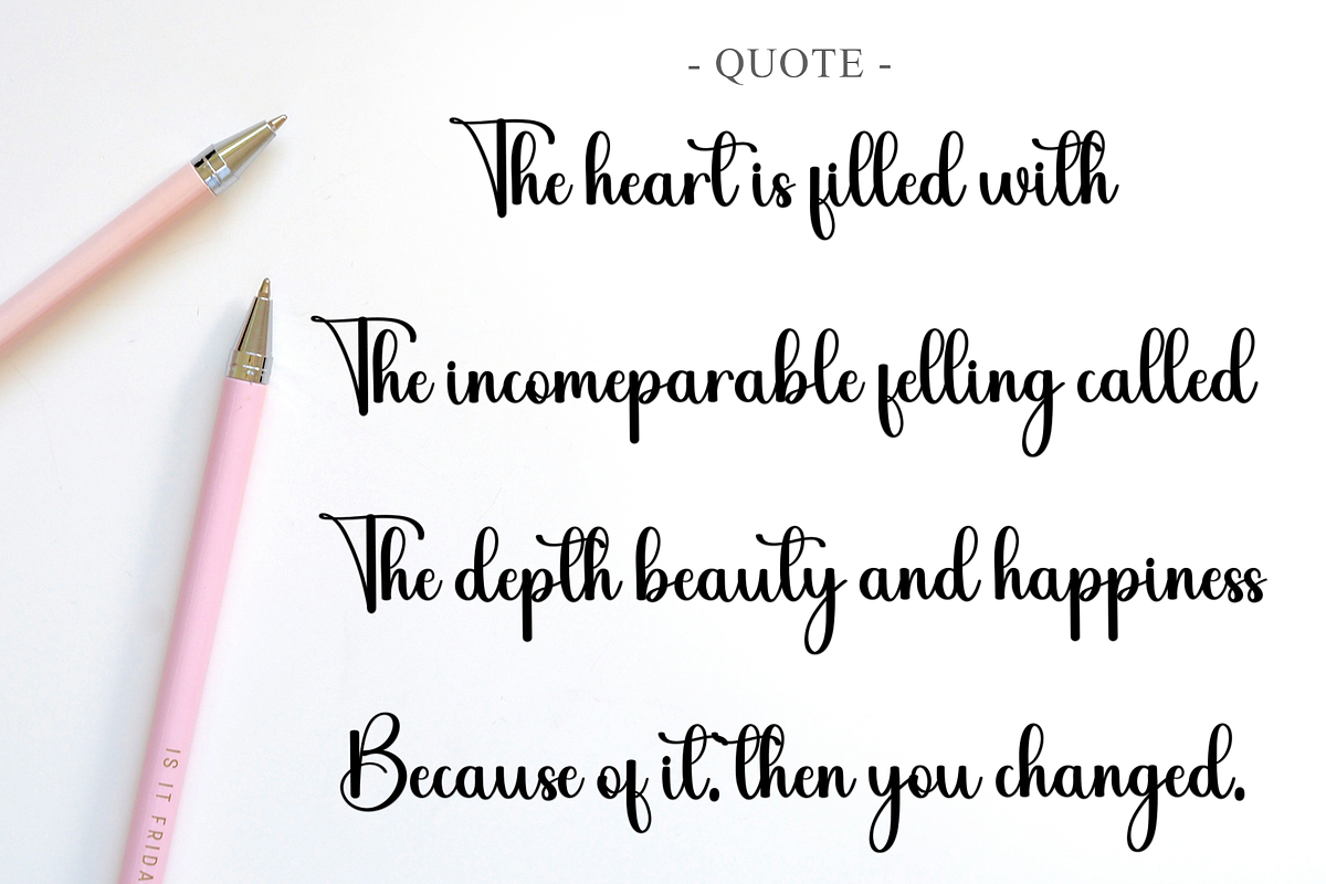 Stephany, a Handwritten Font by FreshTypeINK (Photo 5 of 8)