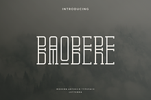 Baobere - Modern Artdeco Typeface