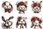 Bunny Faces Easter Bundle, an Illustration by CreationArt (Thumbnail 4 of 5)