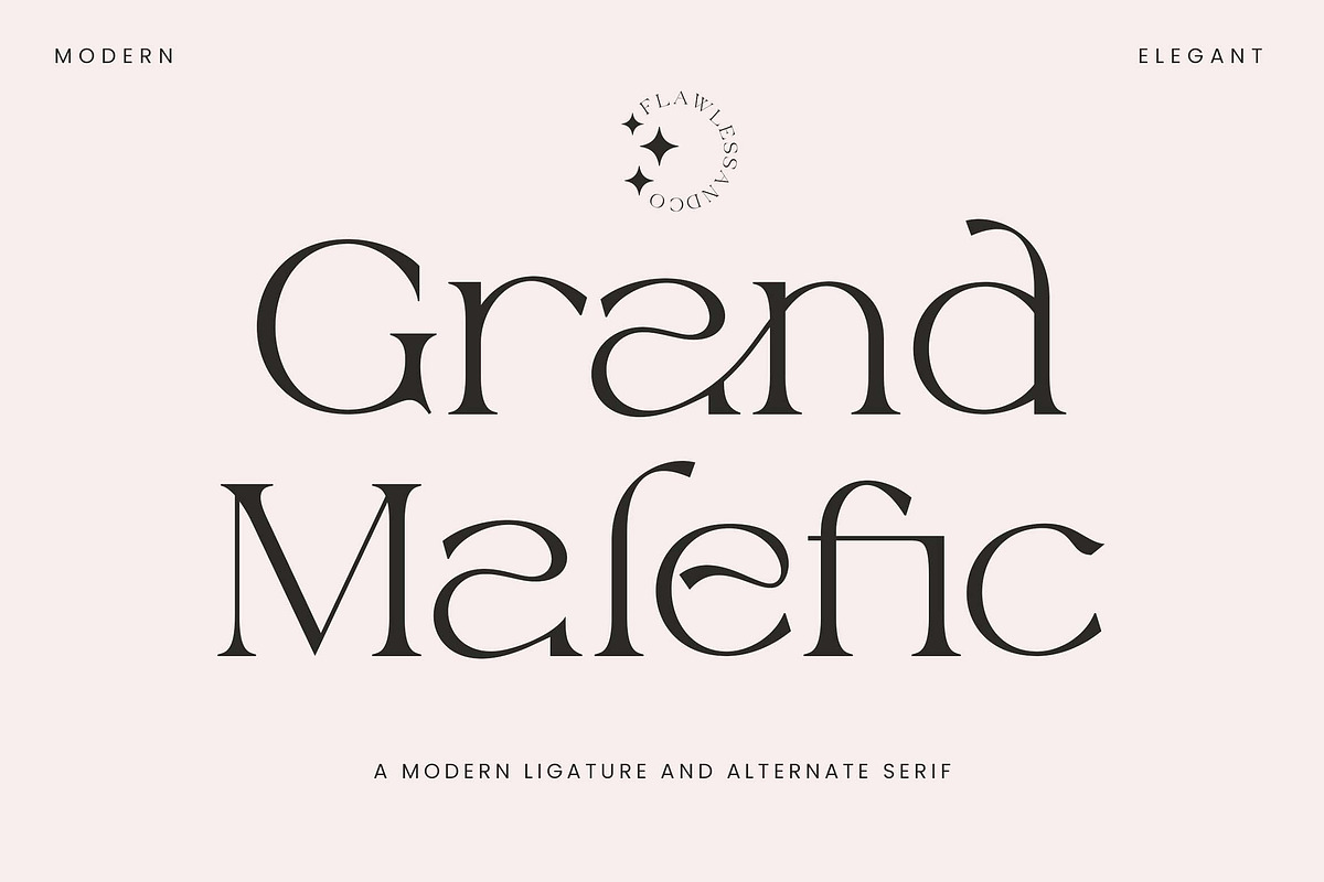Grand Malefic, a Serif Font by Flawless And Co (Photo 1 of 7)
