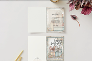Vintage Customizable Birthday Card, a Card Template by Gingerly Brazen Designs (Thumbnail 5 of 5)