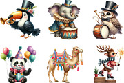 Vintage Circus Party Animal Clipart, an Illustration by Designking (Thumbnail 3 of 4)