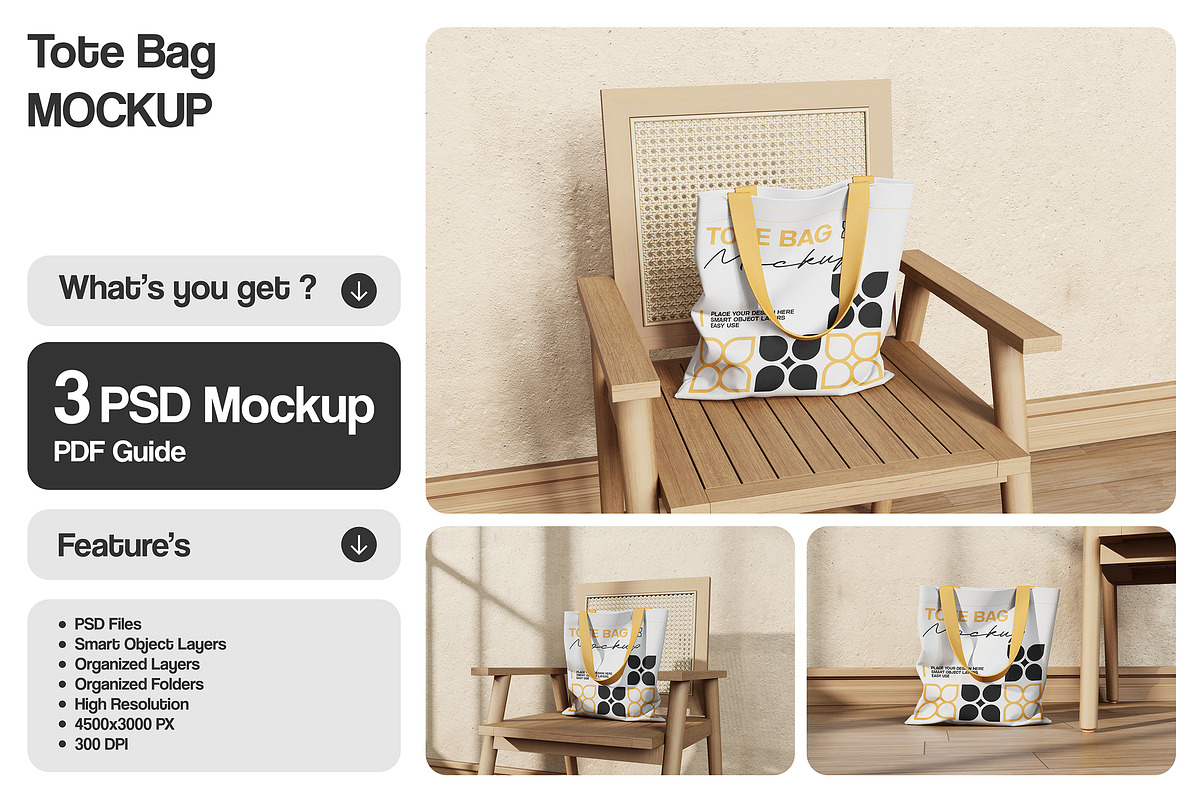 Tote Bag Mockup, a Product Mockup by Pixie Creative (Photo 1 of 4)