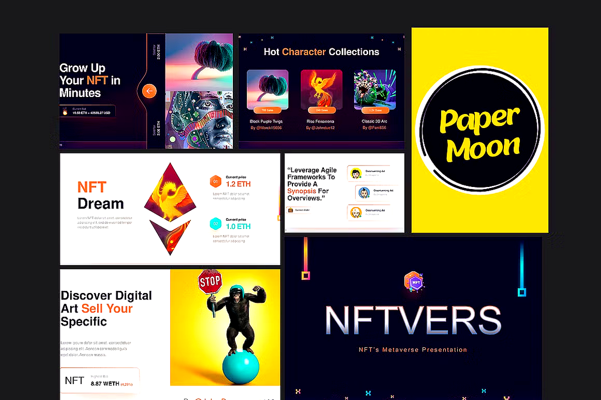 Metaverse PowerPoint Template, a Presentation Template by PaperMoon (Photo 3 of 3)