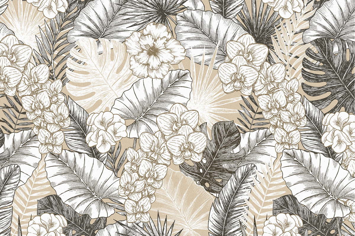 Tropical florals collection, an Illustration by adehoidar (Photo 6 of 10)