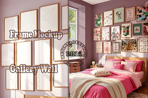 Frame Mockup Gallery Wall | BEDROOM