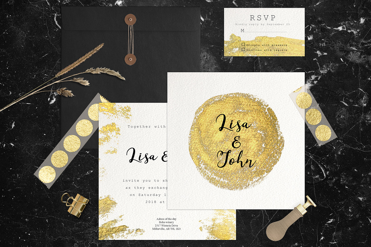 Golden textures, washes & splashes, a Texture Graphic by marie dricot (Photo 6 of 12)