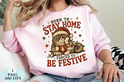 Born To Stay Home Cat PNG, a Seasonal Illustration by Daily.Designs (Thumbnail 3 of 5)