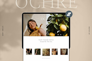 Ochre Showit Website Template