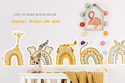 Safari Baby Abstract Rainbows, an Animal Illustration by Cat In Colour (Thumbnail 4 of 9)