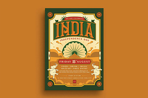India Independence Day Flyer, a Flyer Template by megarez