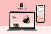 Figma Landing Page Template, a Landing Page Template by Cathy Cárcamo (Thumbnail 5 of 5)