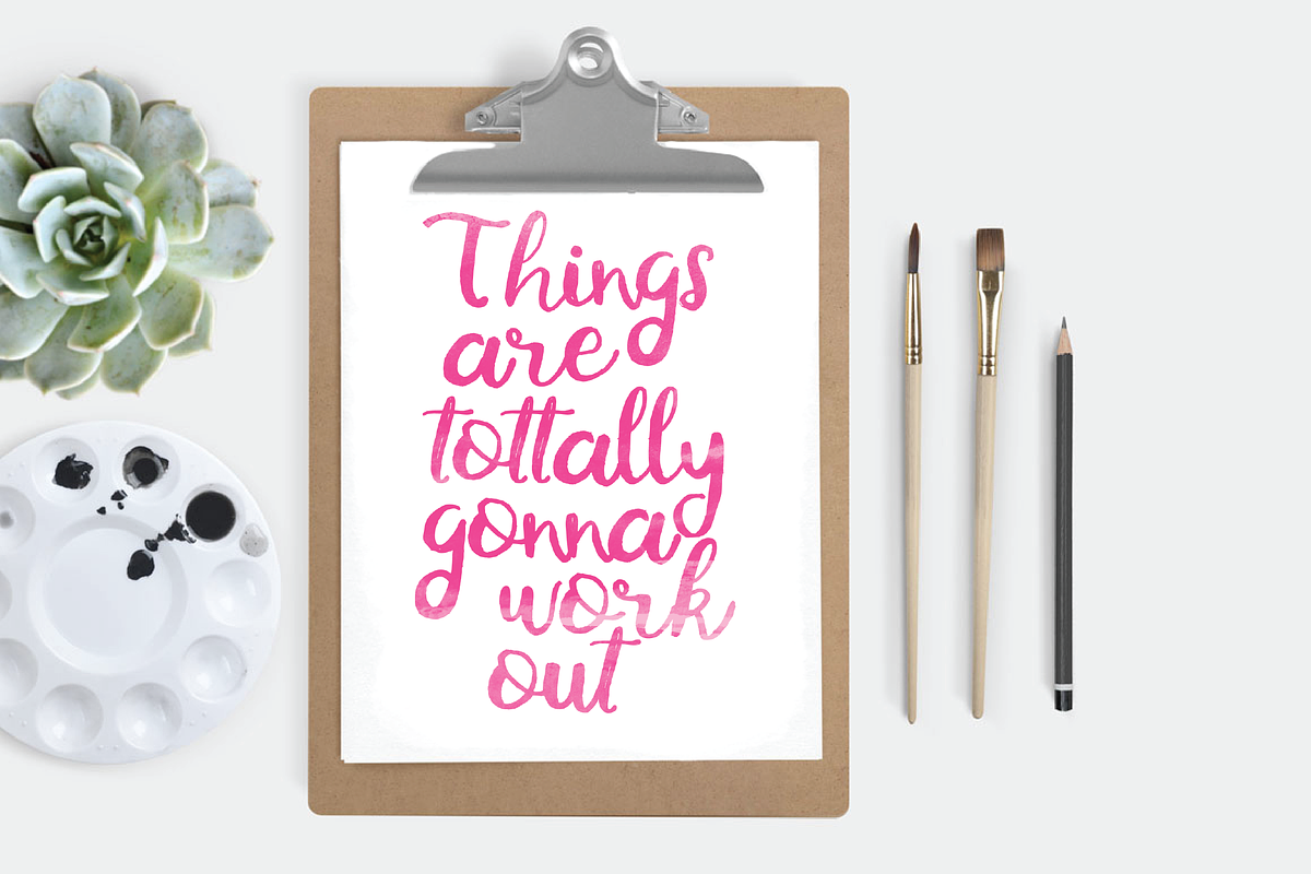 Carmelita Brush Font preview 2