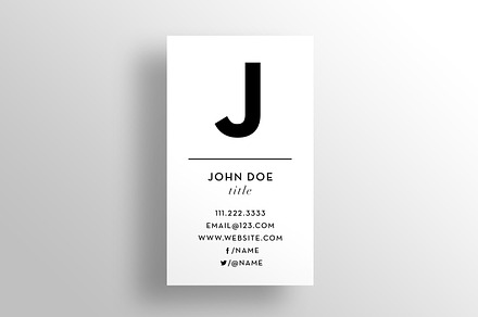 The Initial - Business Card Template