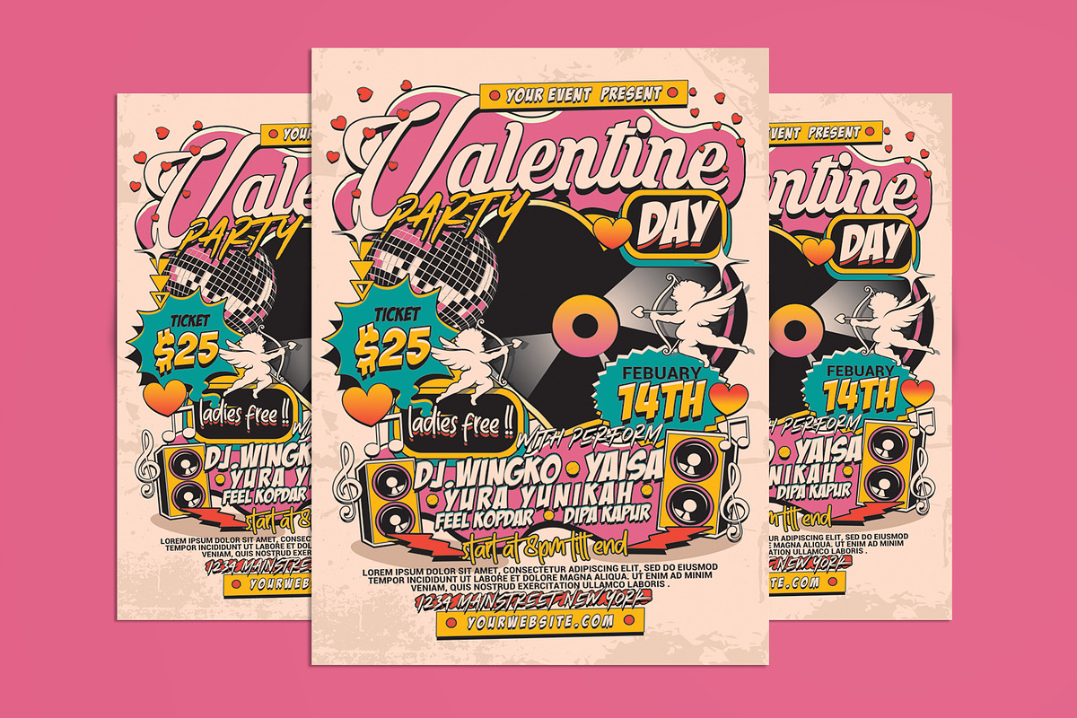 Valentines Day Party Flyer, a Flyer Template by Muhamad Iqbal hidayat (Photo 1 of 4)