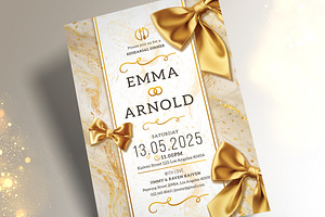 Gold Dinner Invitation, an Invitation Template by Aarley Kaiven