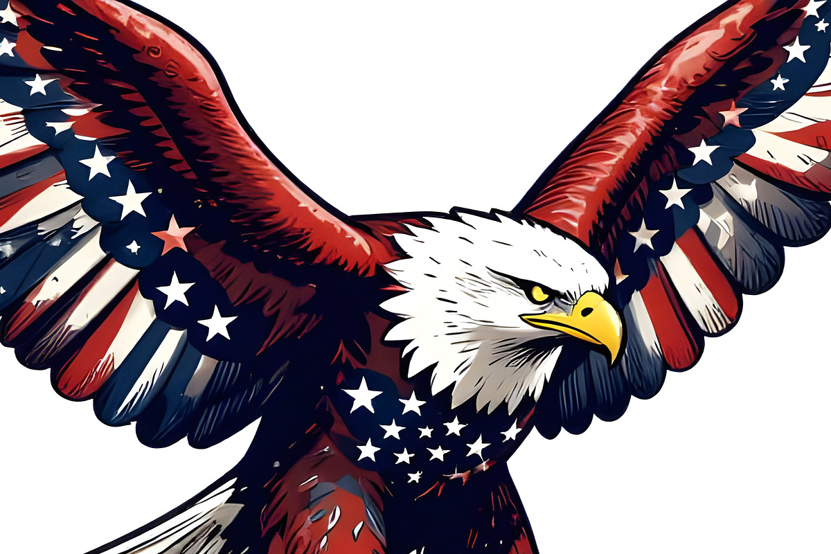 USA Eagle, an Animal Illustration by Sharon Schwalbe (Photo 3 of 5)