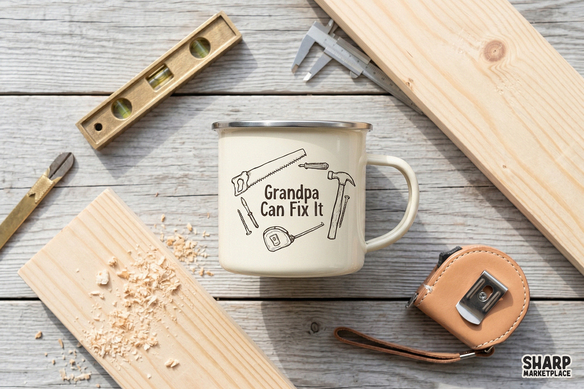 Grandpa Can Fix It Handyman Tools, an Object Graphic by SharpMarketplace (Photo 5 of 5)