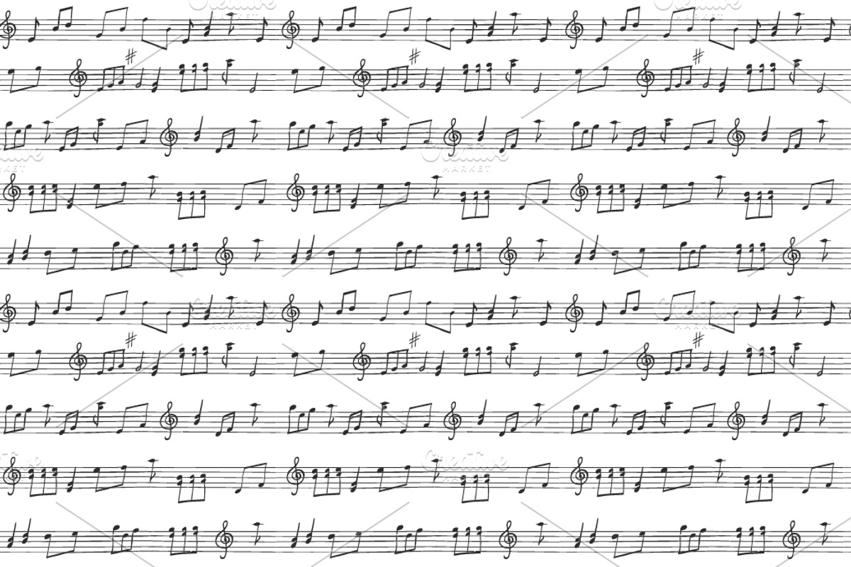 Seamless backgrounds with notes preview 2