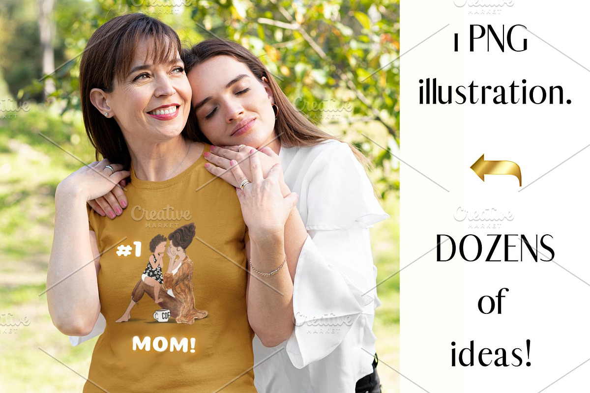Mom Daughter & Coffee Illustration, a Person Illustration by faeDesign (Photo 3 of 4)