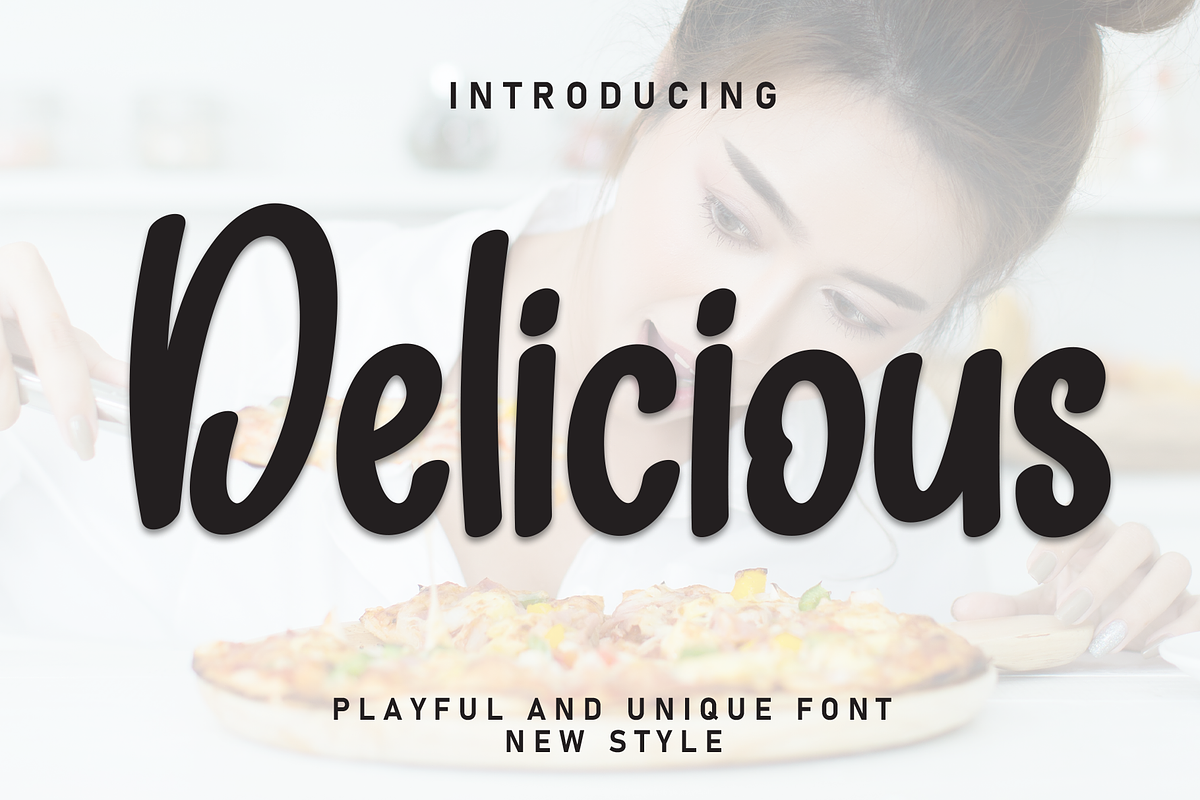 Delicious | Script Font, a Script Font by Scratchones (Photo 1 of 8)