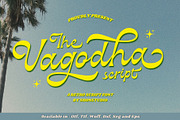 Vagodha - Retro Script, a Script Font by Sronstudio (Thumbnail 1 of 13)