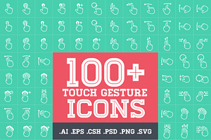 Touch Gesture Icons