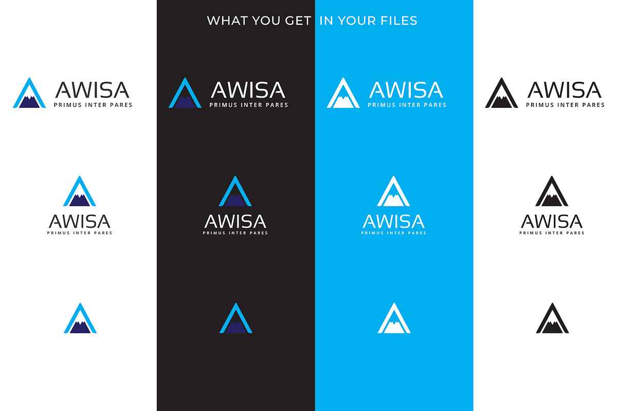 Awisa Letter A Mountain Logo, a Branding & Logo Template by Tovarkovdesign (Photo 4 of 6)