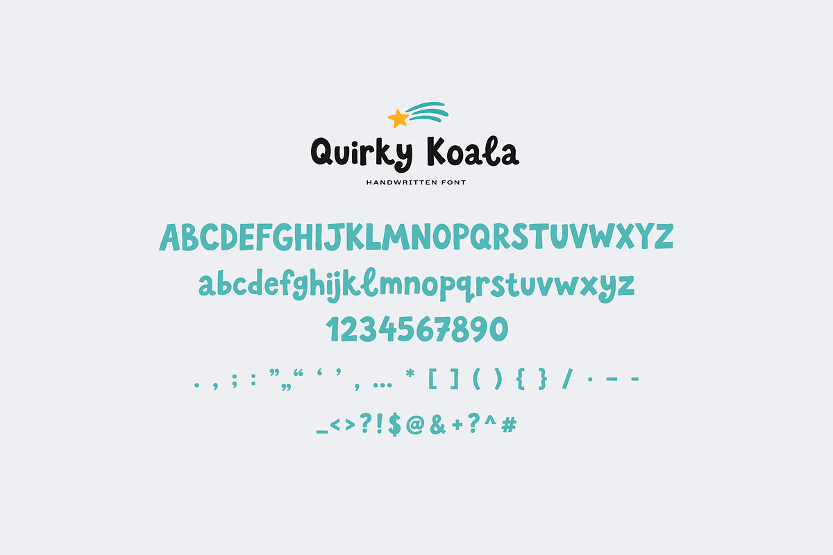 Quirky Koala Font, a Handwritten Font by gafaroff studio (Photo 7 of 7)