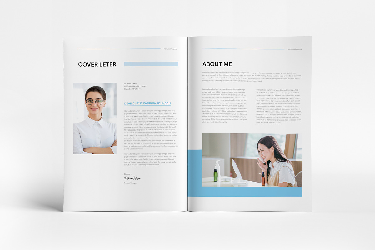 Minimal Proposal Template I Canva, a Brochure Template by PixWork (Photo 4 of 11)