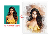 Costume Watercolor portrait Painting, an Action Add-On by MRI STUDIO (Thumbnail 4 of 15)