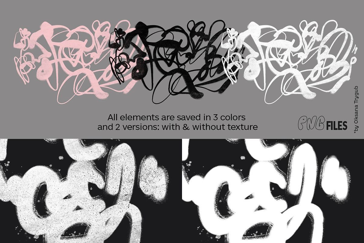Graffiti Art & Grunge PNG Overlays, an Object Graphic by Oksana Trygub (Photo 18 of 19)