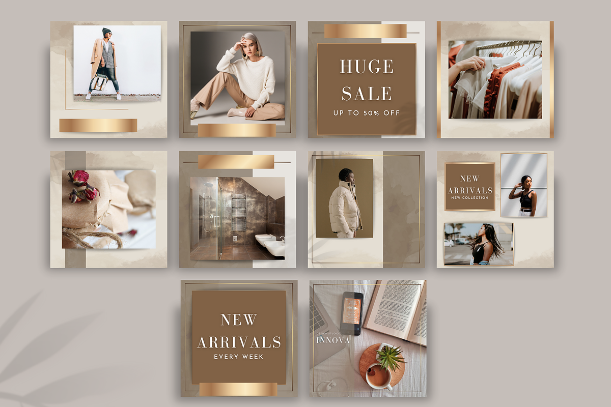 Beige Instagram Template for Canva, a Social Media Template by Innova Studio (Photo 6 of 8)