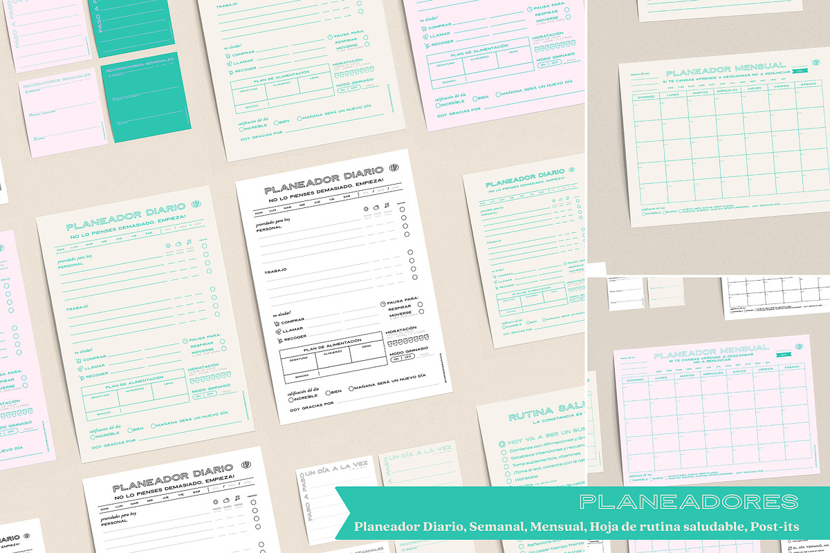 PLANEADORES_Full Set, a Stationery Template by GoodNess Graphics (Photo 4 of 8)