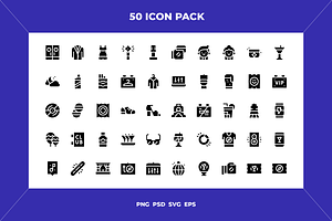 Night club icons, an Outline Icon by Wencory