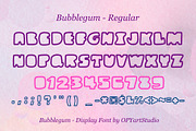 BubbleGum - Creative Display Font, a Font by OPY ArtStudio (Thumbnail 3 of 6)