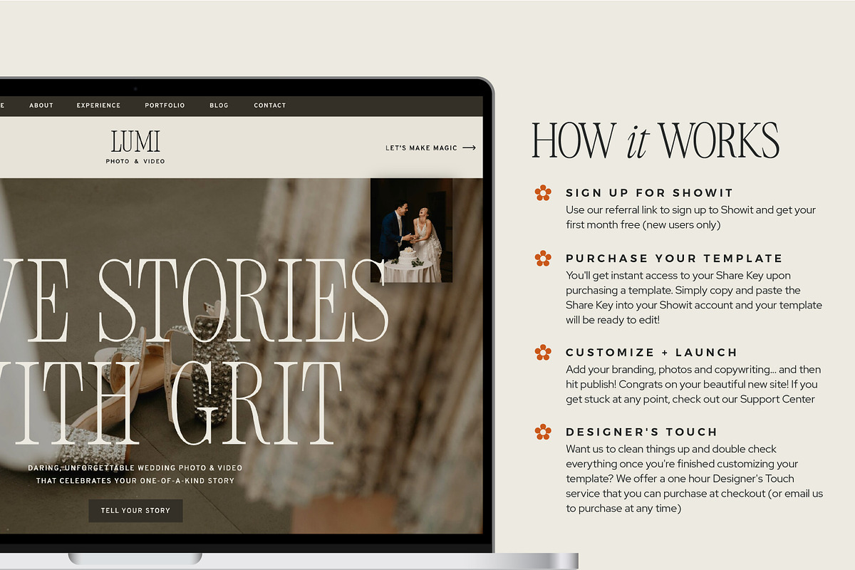 Showit Template for Photographers, a Websites & App Template by Lennox Creative Co. (Photo 5 of 5)