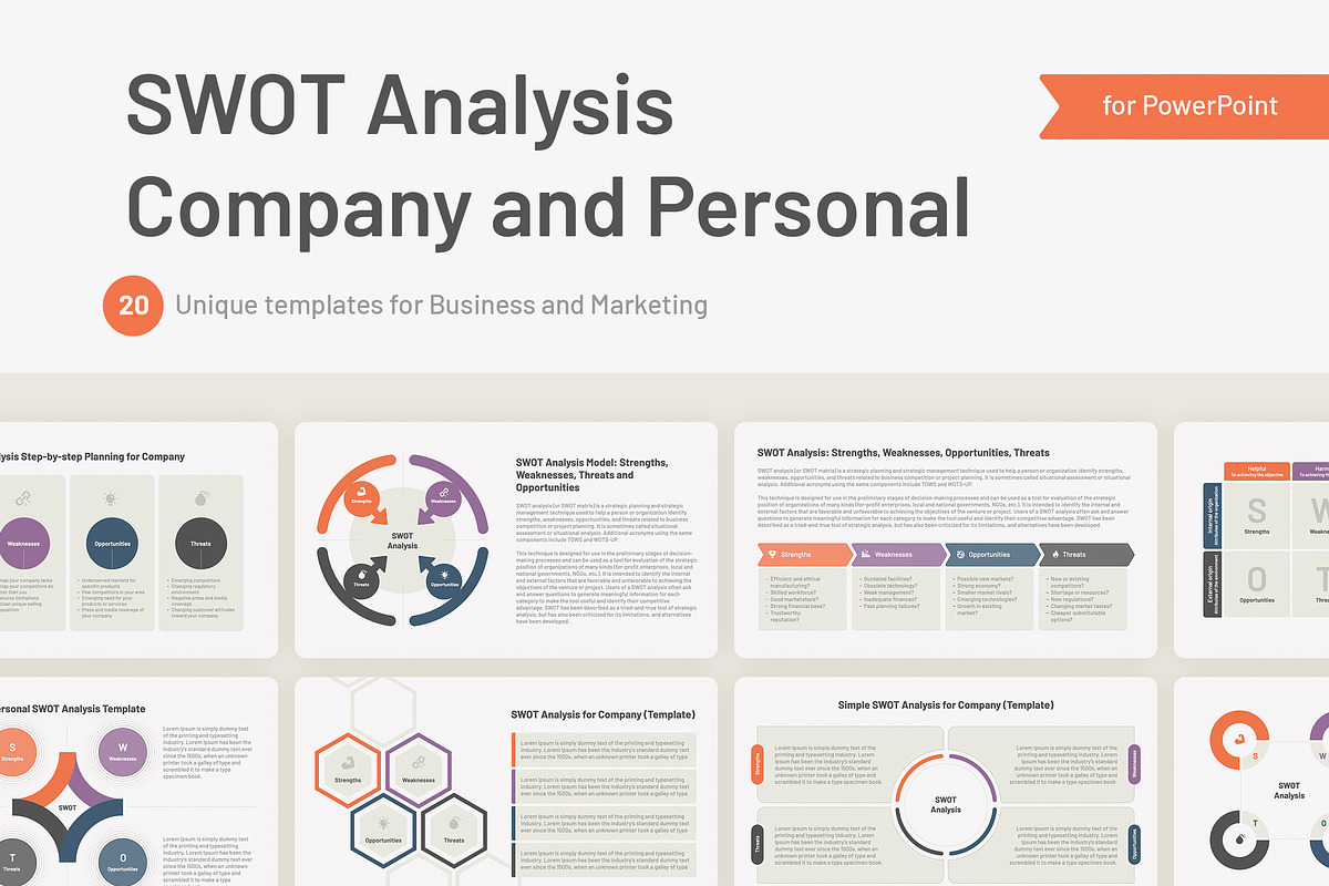 SWOT Analysis for PowerPoint, a Presentation Template by HiSlide.io (Photo 1 of 4)