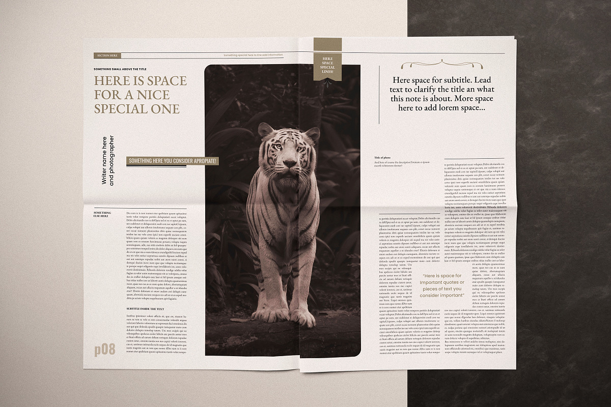 The NeoSpaper Indesign Template, a Print Template by Luuqas Design (Photo 5 of 10)