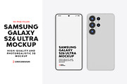 Samsung Galaxy S26 Ultra Mockup, an Android Mockup by UnicDesign (Thumbnail 1 of 11)