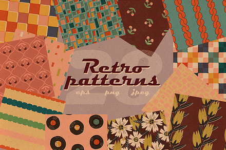 Retro patterns set