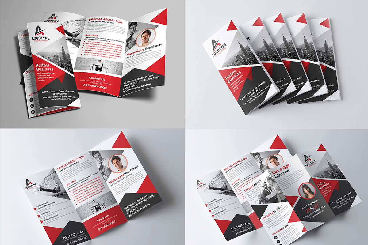 30-Trifold Brochure Bundle, a Brochure Template by AfzaalGraphics (Photo 7 of 31)