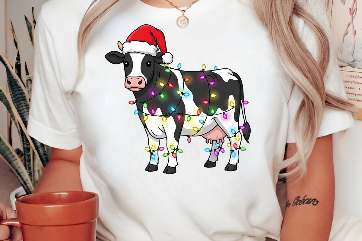 Cute Cow Christmas, an Illustration by Craft Nest (Photo 3 of 6)